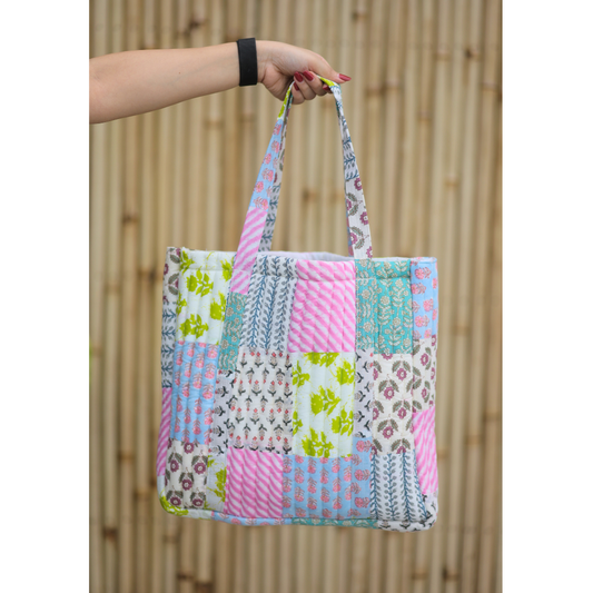 Multicolour Quilted Tote bag