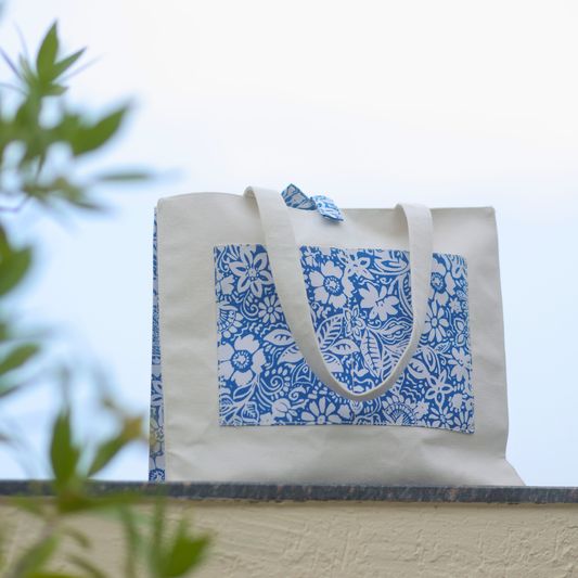 Spring Stitch Tote Bag