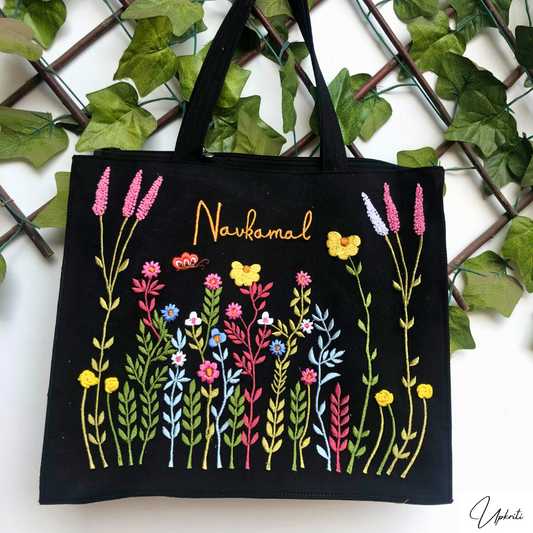 Black Charm Box Tote