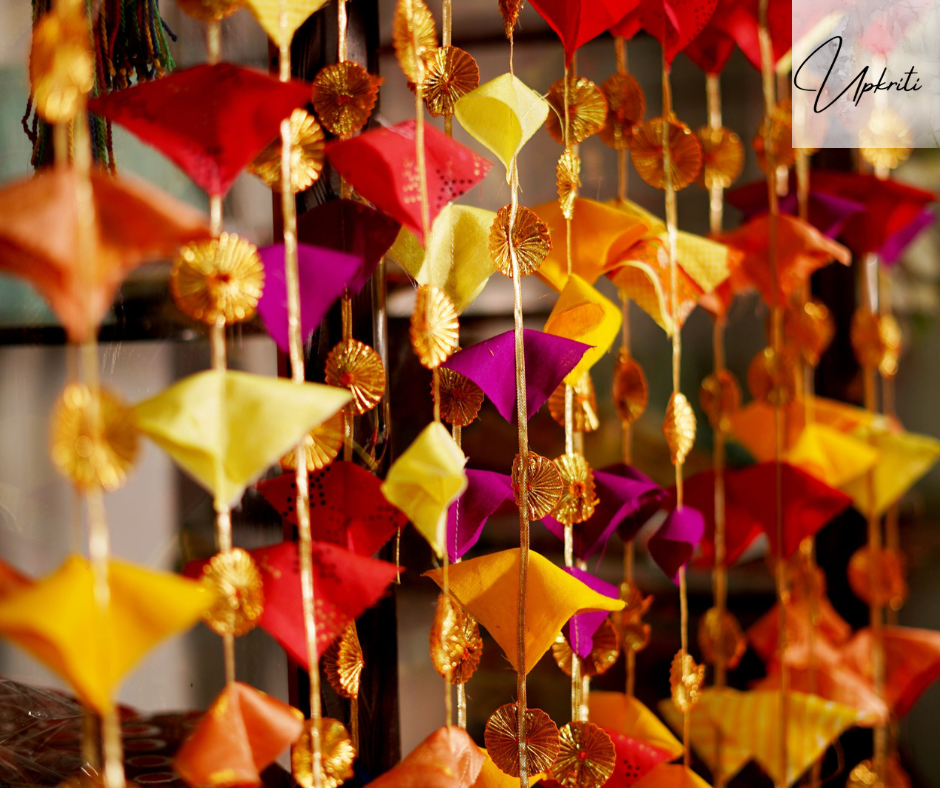 Bunte handgemachte Gota Wanddekoration