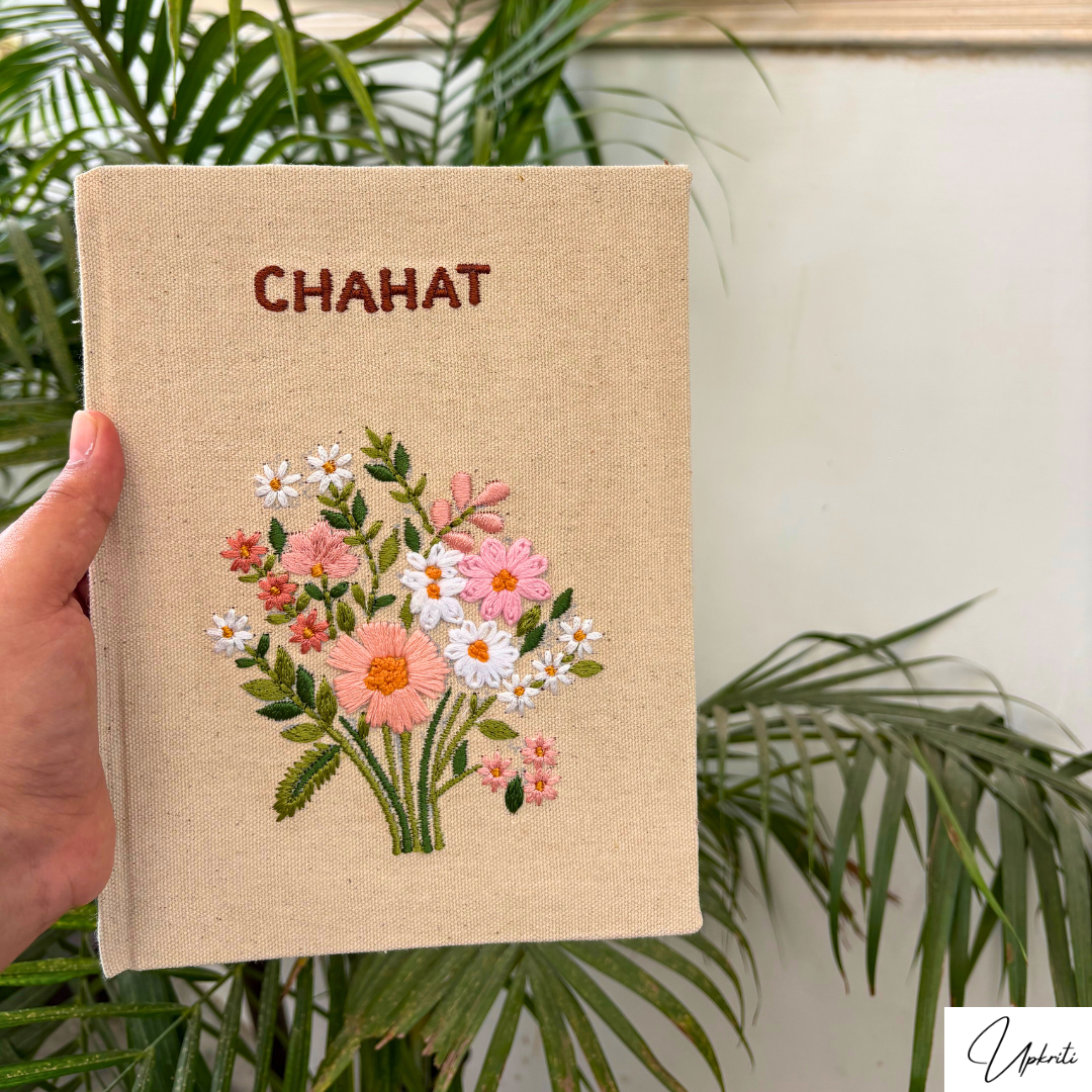Das mit Blumen bestickte Tagebuch
