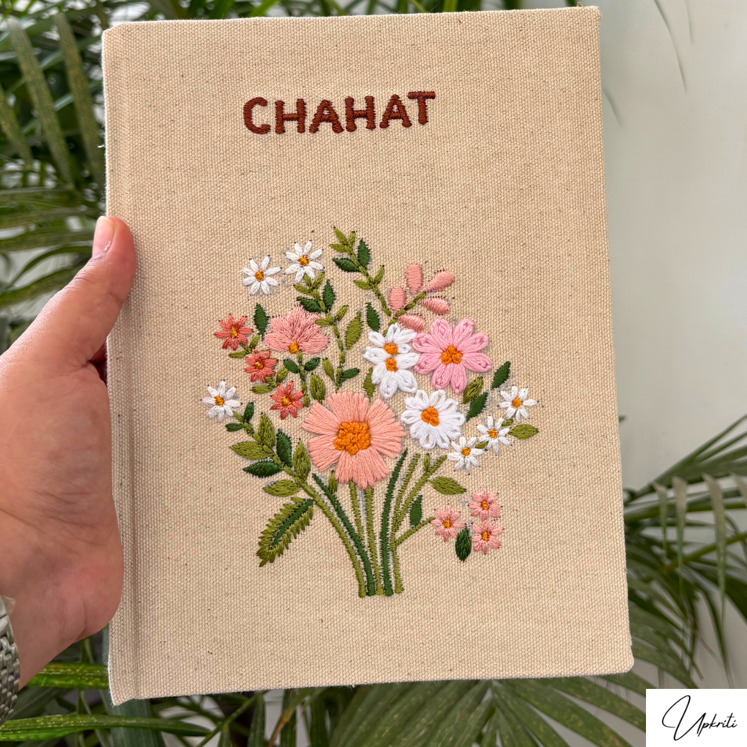 Das mit Blumen bestickte Tagebuch