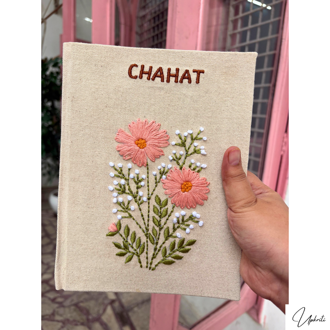 Das mit Blumen bestickte Tagebuch