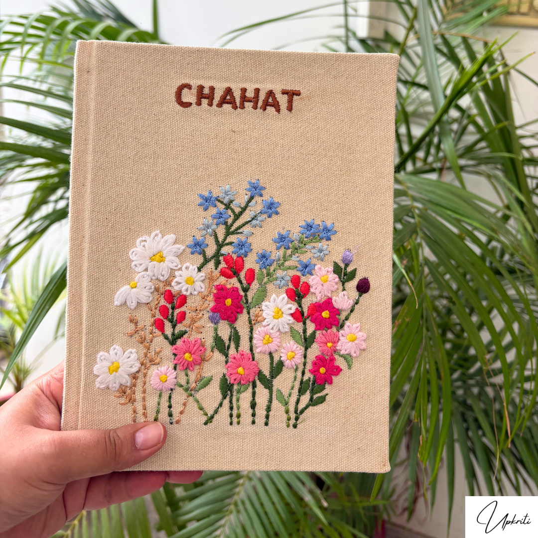Das mit Blumen bestickte Tagebuch