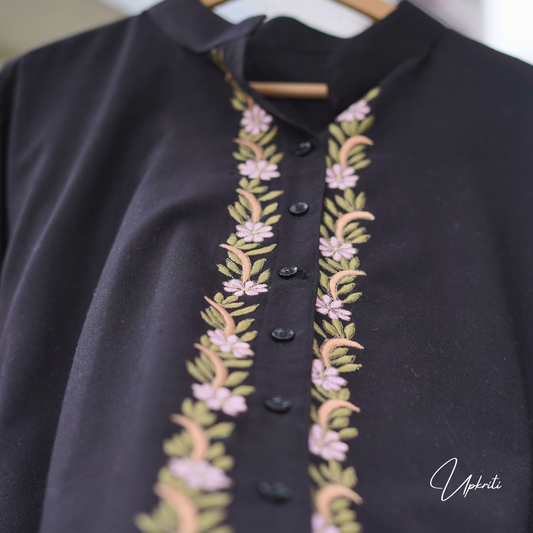 Camisa de mujer jardín mogol