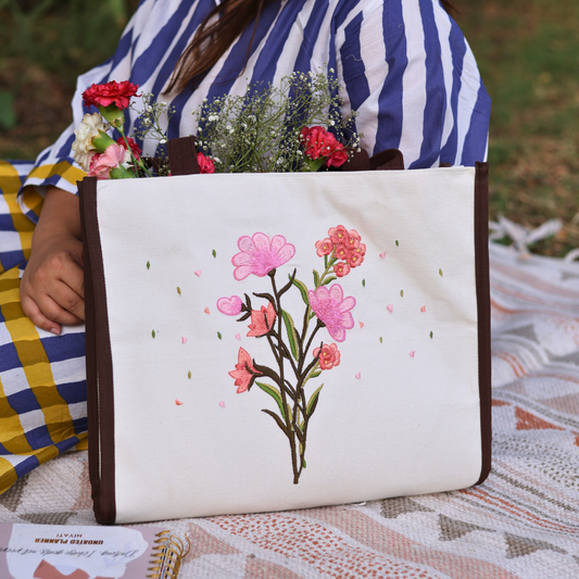 Petal Garden tote