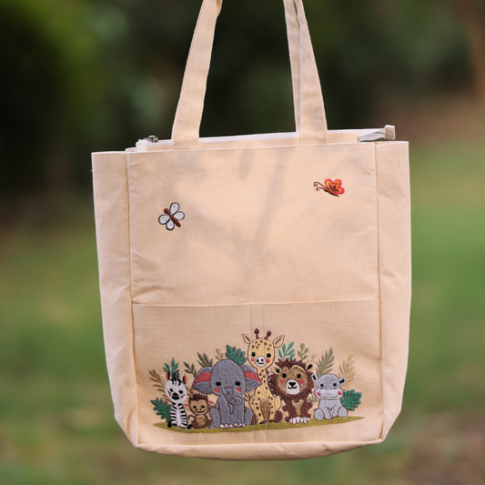 Flora Fauna tote bag