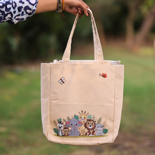 Flora Fauna tote bag