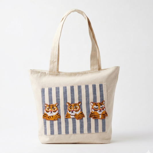 Cub and Canvas tote bag