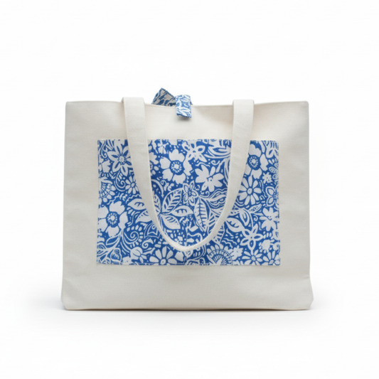 Spring Stitch Tote Bag