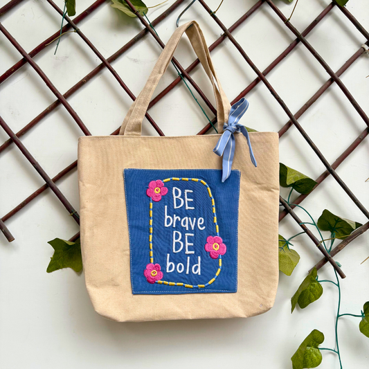 Brave Quote Tote bag
