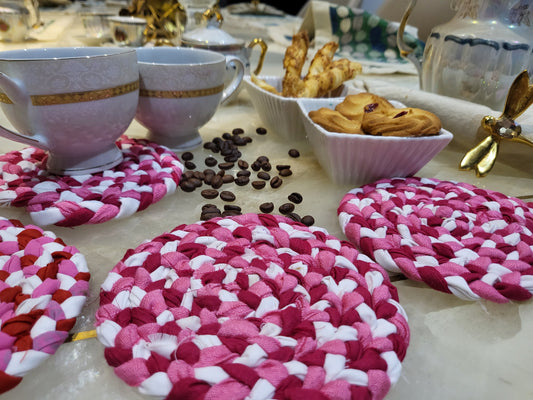 Posavasos trenzados