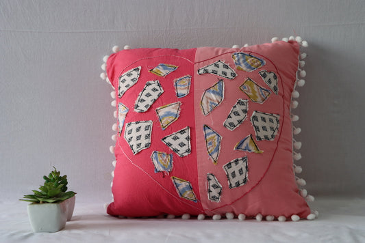 Cojines Corazón con patchwork