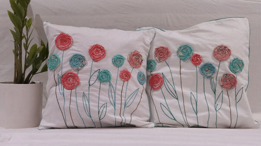 Fundas de cojines de jardín en colores pastel