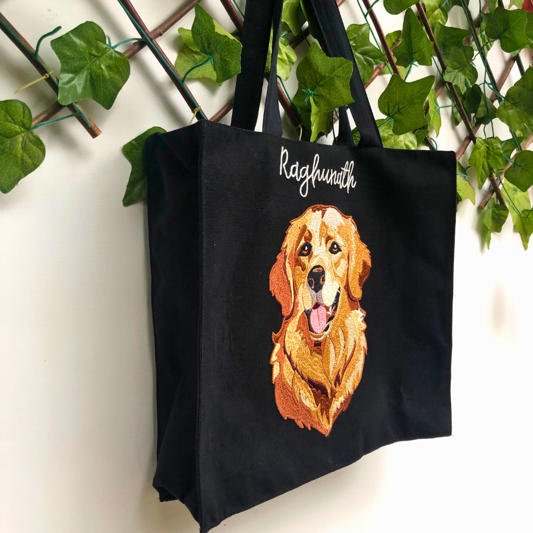 Golden Paws Tote Bag