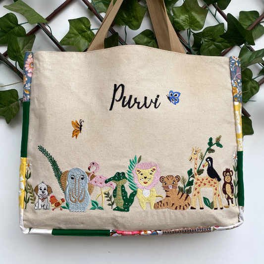 Flora Fauna tote bag