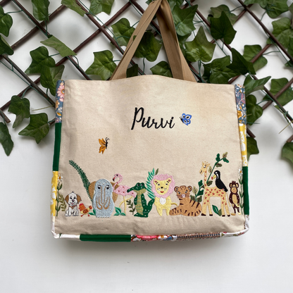 Flora Fauna tote bag