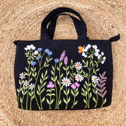 Midnight Blossom Bag