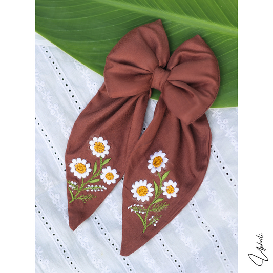Brown Bloom Bow
