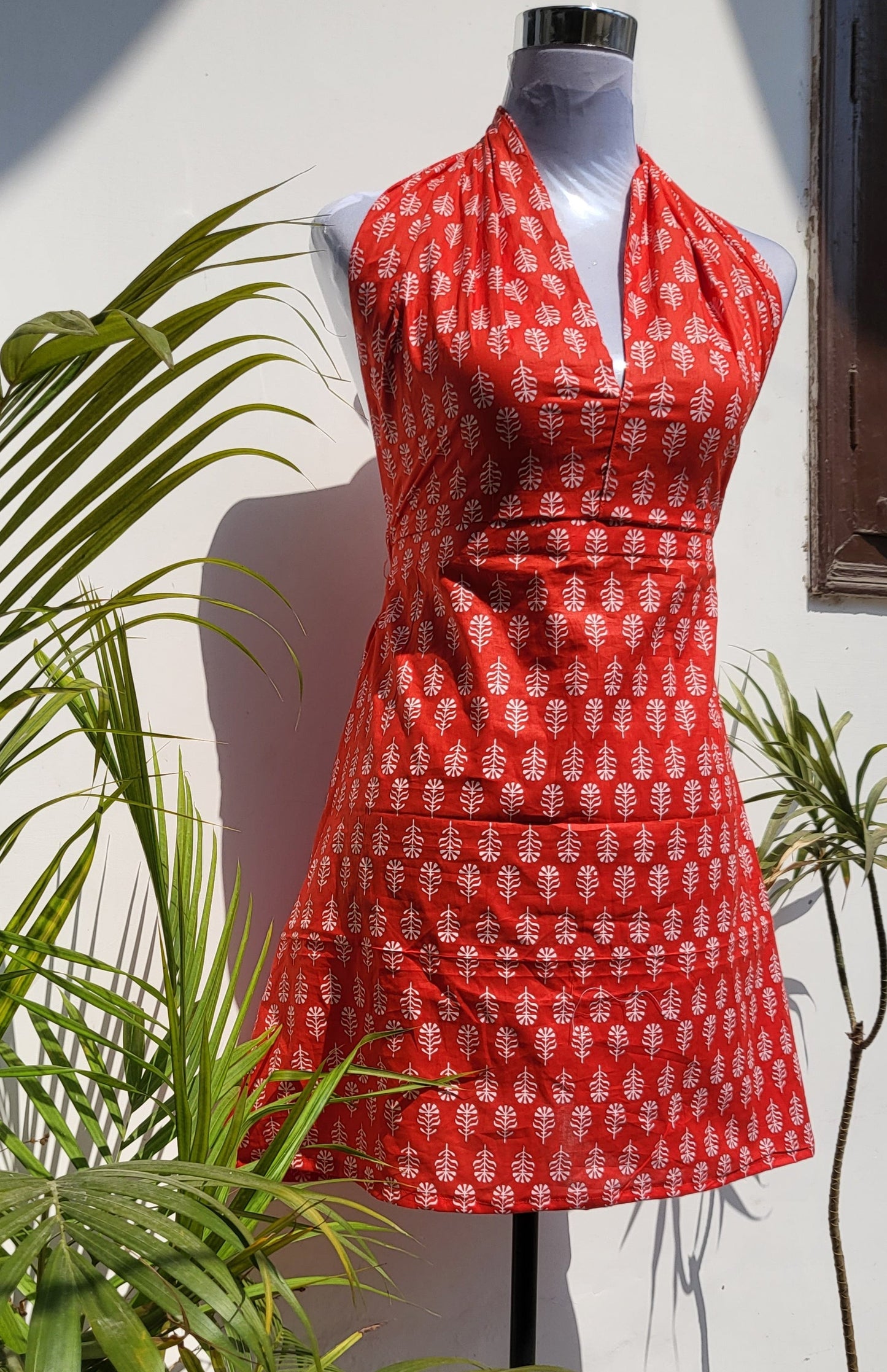 Red Halter Neck Dress