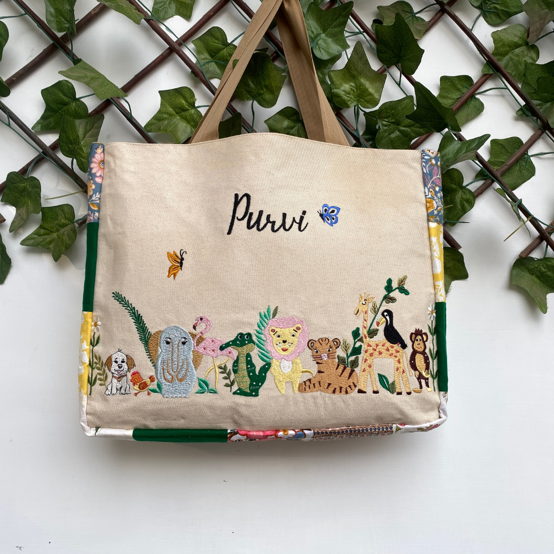 Flora Fauna tote bag