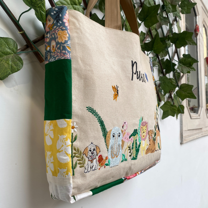 Flora Fauna tote bag