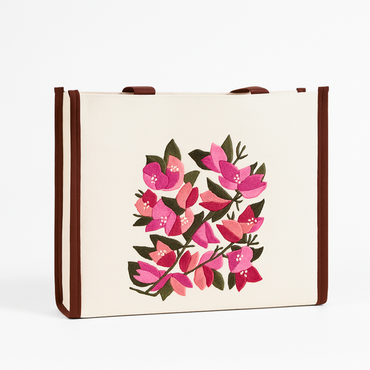 Bougainvillea Burst Tote Bag