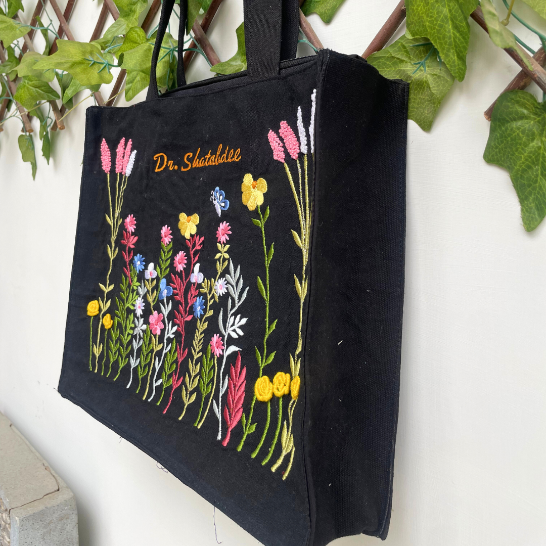 Black Charm Box Tote