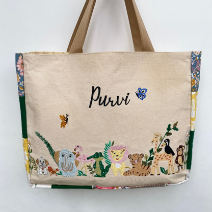 Flora Fauna tote bag