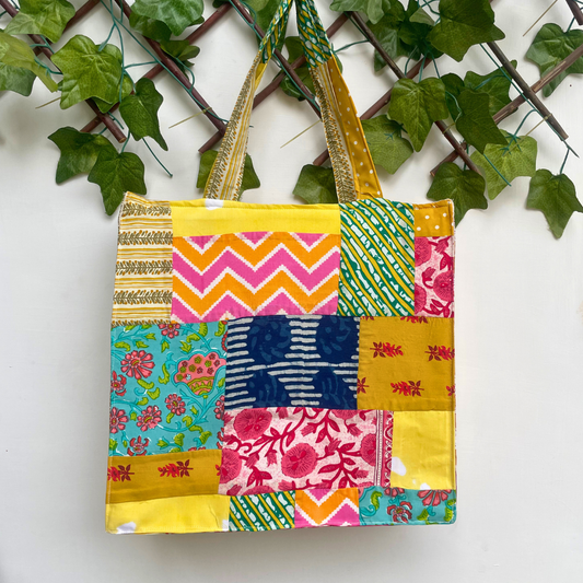 Multicolour Patchwork Tote