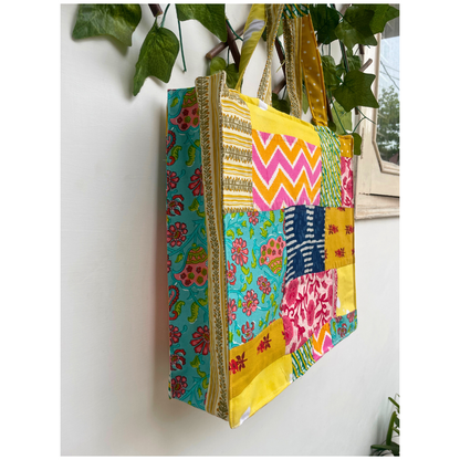 Multicolour Patchwork Tote