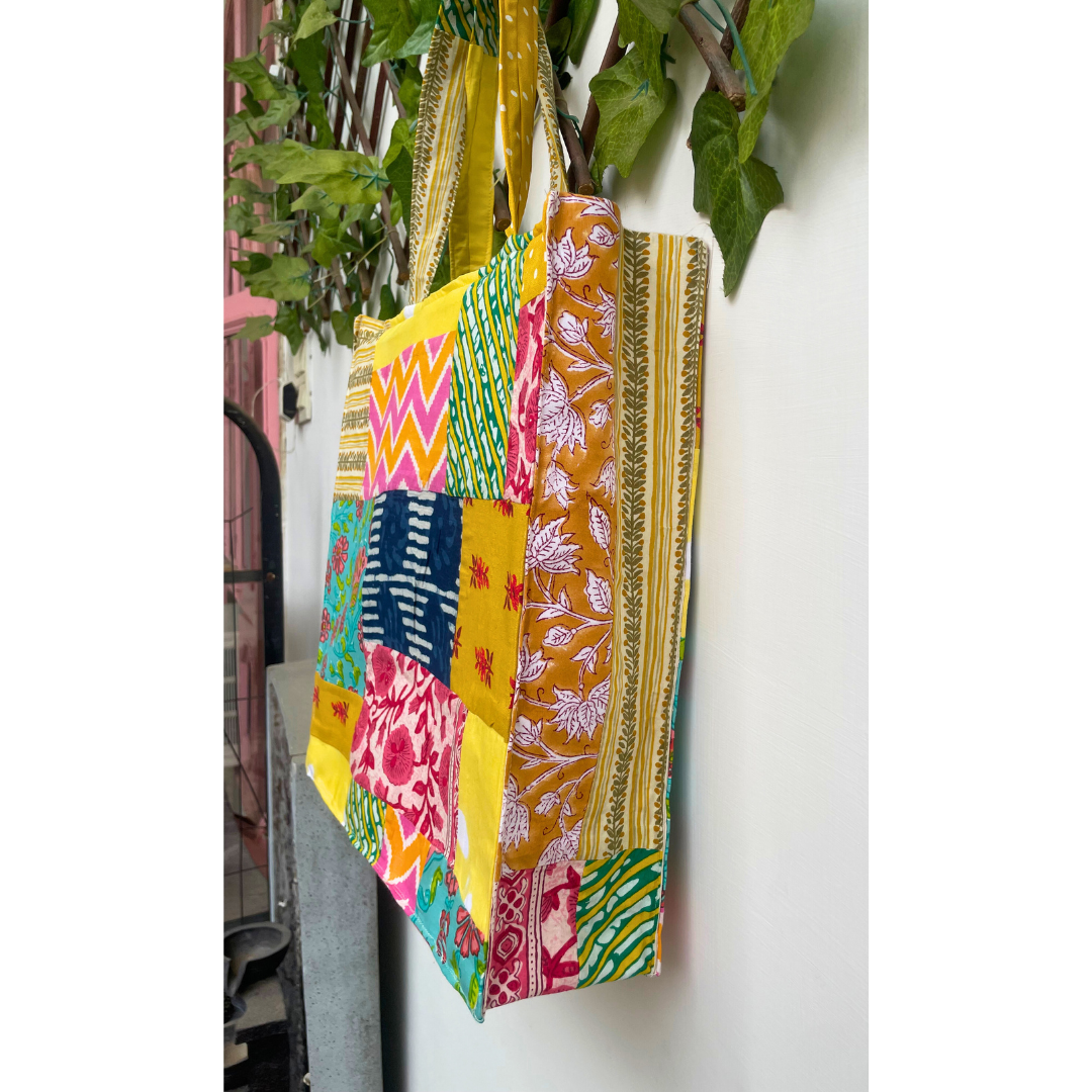 Multicolour Patchwork Tote