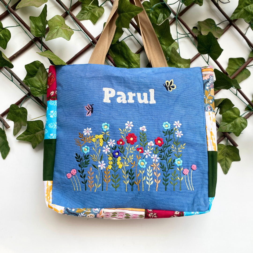 Blue Blossom Tote Bag