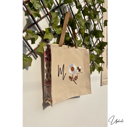 Bee Letter Blossom Tote Bag