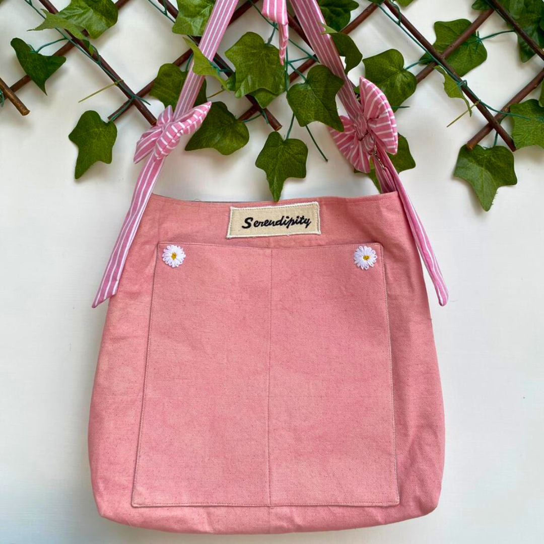 Pink Faith tote bag