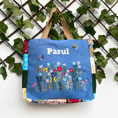 Blue Blossom Tote Bag