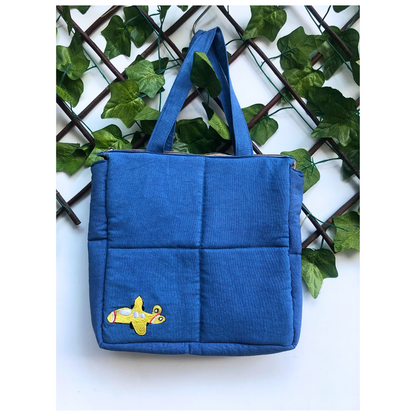 Blue Puffer tote bag