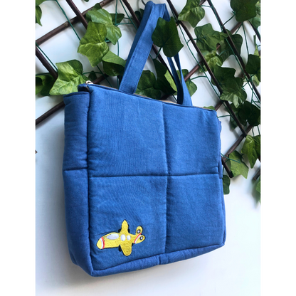 Blue Puffer tote bag