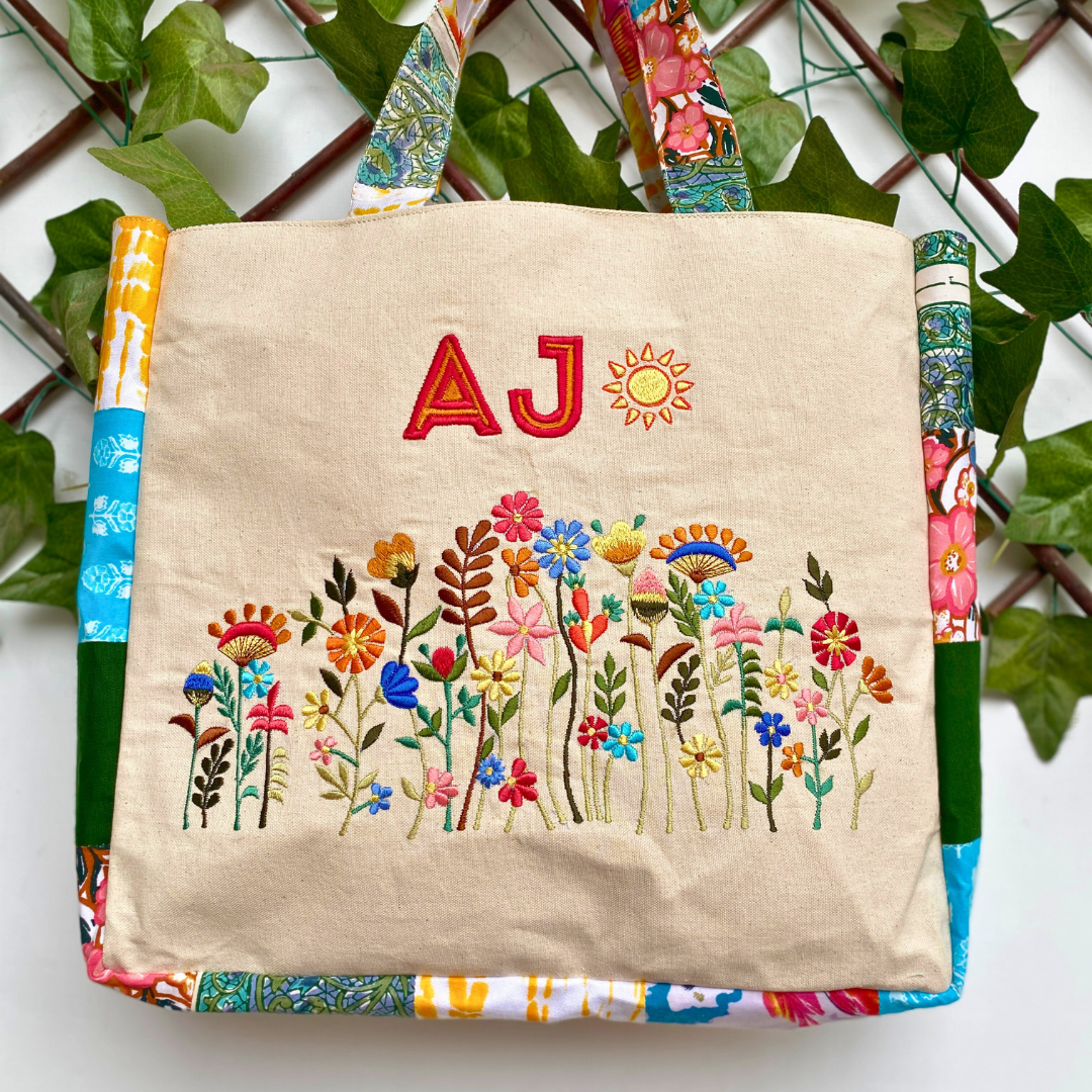 Floral Fusion Tote Bag