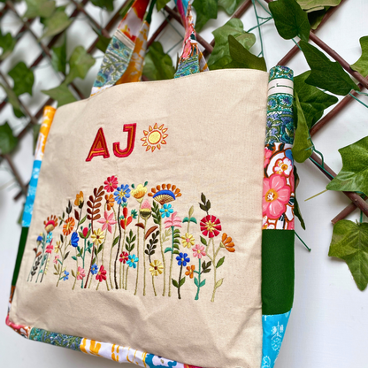 Floral Fusion Tote Bag