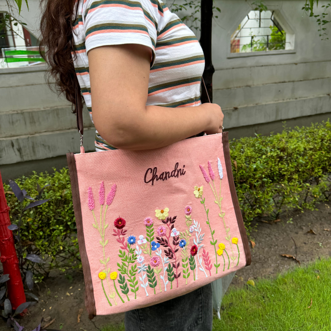 Peach charm Bag