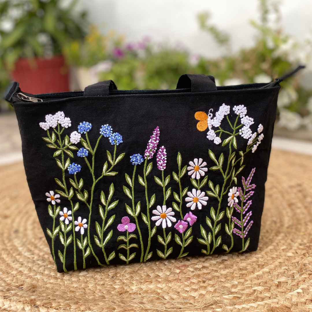 Midnight Blossom Bag