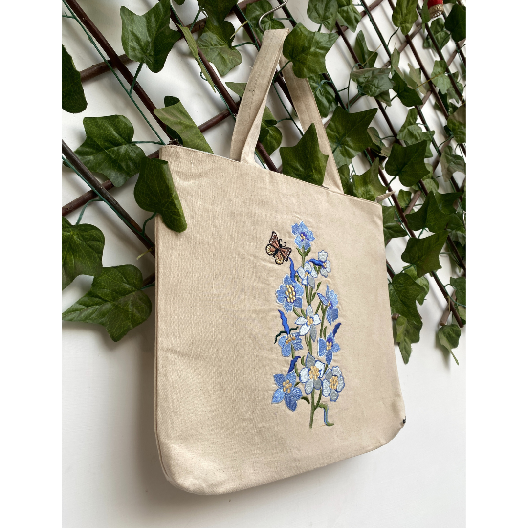 The Larkspur Flower Tote