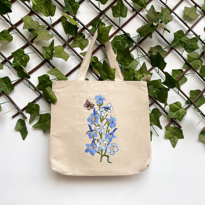 The Larkspur Flower Tote