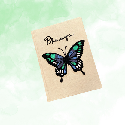 Butterfly embroidered Diary