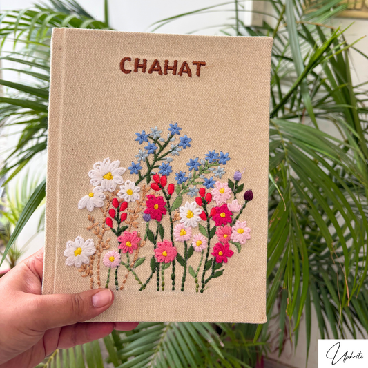 Das mit Blumen bestickte Tagebuch