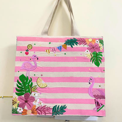 The Flamingo Box tote bag