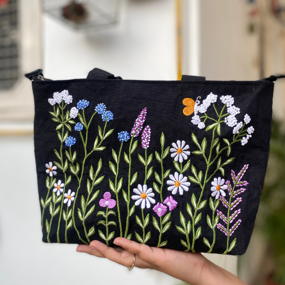 Midnight Blossom Bag