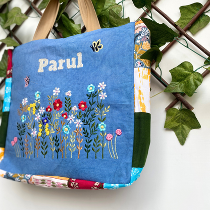 Blue Blossom Tote Bag