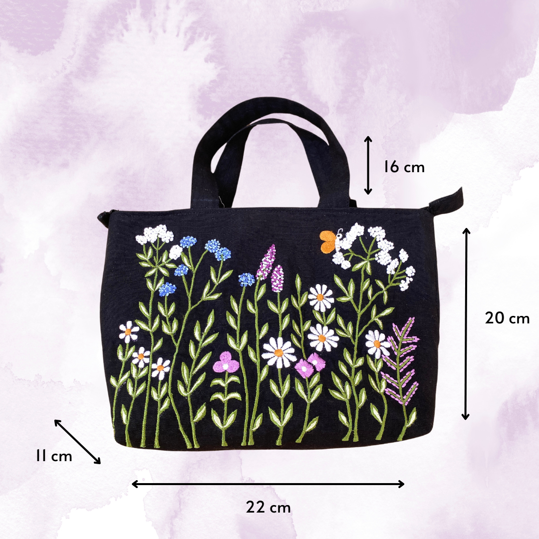 Midnight Blossom Bag